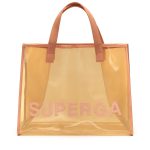 Transparent Shopping Bag pink peach yellow lt